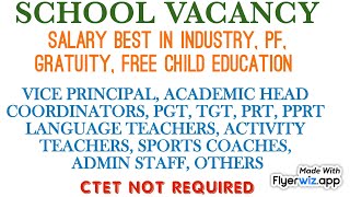 Vacancies in school for teaching and admin staff [upl. by Uchish685]