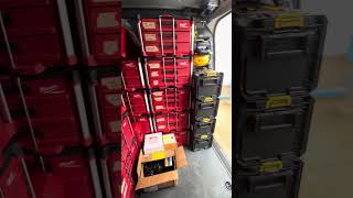 Milwaukee packout  Custom service van setup [upl. by Pokorny]