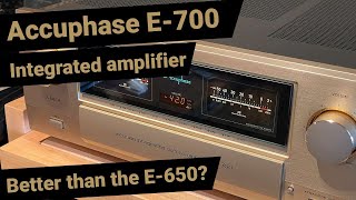 The Accuphase E 700 Integrated amplifier Better than the E650 [upl. by Ytsirt]