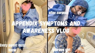 Appendix Symptoms And Awareness Vlog  My Babys Surgery Vlog pakistanimomabroad8226 [upl. by Plusch]