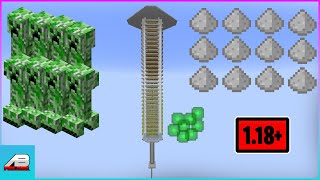 Minecraft Creeper Farm 118 119  11K Gunpowder and XP no spawn proofing needed [upl. by Cressi]