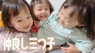 【成長記録】2歳4ヶ月の三つ子、できる事が増えた❣️姉妹喧嘩にも少し変化が、、？ [upl. by Nerag955]