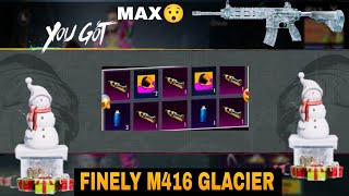 M416 Glacier Maxing Out Ranveer Singh Crate  m416 upgrade 😃 [upl. by Irrak]