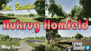 “AUKRUG HOMFELD” MAP TOUR  Farming Simulator 22 Review PS5 MAPS I MISSED SERIES [upl. by Kissie]