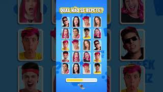 ▶️ Qual é o YouTuber Que Não Se Repete Quiz de YouTubers [upl. by Giselbert]