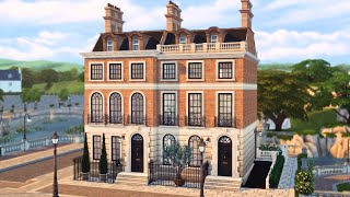 LONDON TERRACED HOUSE  Sims 4 Speed Build Stop Motion Style [upl. by Nomrej]