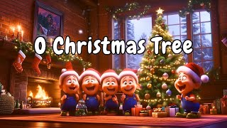 O Christmas Tree 🎄  Happy Beats Nursery Rhyme  Festive Christmas Song for Kids [upl. by Ecnerolf]