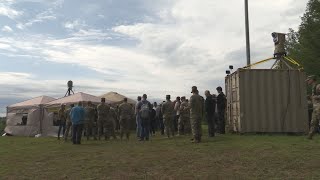 After coming under attack by unmanned drones Fort Drum soldiers train to shoot them down [upl. by Jea]