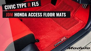 JDM HONDA ACCESS FLOOR MATS  TIP  FL5 CIVIC TYPE R [upl. by Elorac333]