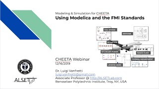 CHEETA Webinar 1  Introduction to Modeling and Simulation using the Modelica and FMI Standards [upl. by Lowis]