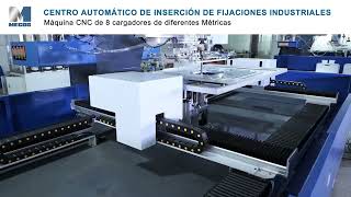 CENTRO DE INSERCION MECOS CNC CON 8 CARGADORES [upl. by Artenra]