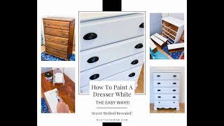 DIY Dresser Makeover The EASY Way [upl. by Annasoh]