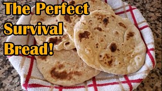 How To Make Flat Bread  The Oldest Bread In The World  Perfect Survival Bread [upl. by Orville]