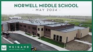 Norwell Middle School  Construction Update May 2024 [upl. by Arim]