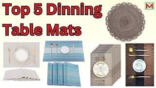 Top 5 Best Dinning Table Mat Sets  Best Placemats Set on Amazon 2024 [upl. by Quiteri]