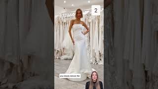 3 different ways to wear the same Wedding Dress  weddingdressinspo [upl. by Ahsai8]