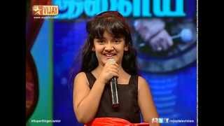 Super Singer Junior  Vizhigal Meeno by Spoorthi [upl. by Ralyks]