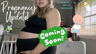 Pregnancy Update 9 months  36 wks NST  REAL CONTRACTIONS HOME STRETCH [upl. by Nahgrom]