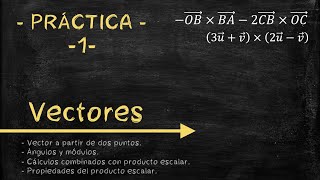 VECTORES  Ejercicios resueltos Parte 1 [upl. by Dulci891]