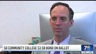 KNSDSD SD Community College District 35B Bond on Ballot [upl. by Anitak948]