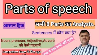 Parts of speech  Analysis  NounPronoun  By Amit sir [upl. by Cloris]