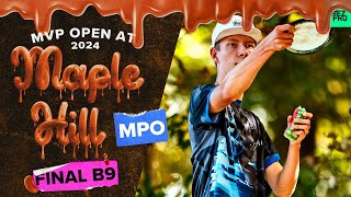 2024 MVP Open  MPO FINALB9  Gossage Wysocki Buhr Proctor  Jomez Disc Golf [upl. by Aierb]