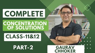 MOST IMPORTANT QUESTIONS OF CONCENTRATION OF SOLUTIONSCBSE BOARD CLASS2BY GAURAV CHHOKER [upl. by Akerboom500]