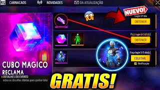 🔥URGENTE FECHA LLEGA CUBO MAGICO GRATIS 2024 AZUL ARTICO FREE FIRE LATAM EVENTO SORPRESA FF [upl. by Phira]