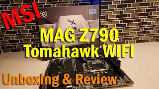 The MSI MAG Z790 Tomahawk WIFI Intel Motherboard  Unboxing Installation BIOS amp Review [upl. by Enahsed165]