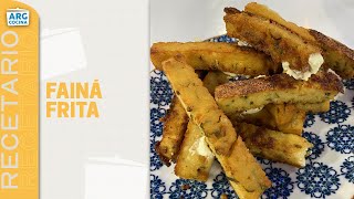 La RECETA para hacer FAINÁ FRITA de ARGENTINA COCINA [upl. by Enimsay]