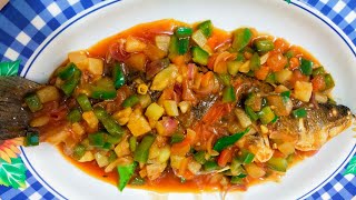 Ikan Masak Tiga Rasa Masam Manis Pedas  Fish Sweet and Sour [upl. by Emolas]