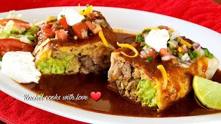 Best Beef Wet Burritos with My 5 Star Enchilada Sauce  Step by Step ❤️ [upl. by Sisco604]