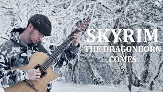 Skyrim  The Dragonborn Comes  Fingerstyle Guitar Cover [upl. by Katuscha548]