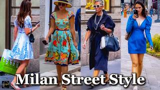 2024 Italian Street Style Fashion  Iconic Fashionable Summer Outfit amp Stylish Looks  Milan Italy [upl. by Dnaloy]