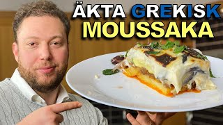 MOUSSAKA amp GREKISK SALLAD  ÄKTA GREKISKT RECEPT [upl. by Fiona]