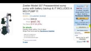 Zoeller 5070008 Battery Backup And M53 Primary Pump Review [upl. by Yeltihw980]