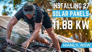 Installing 27 Solar Panels  1188kW System [upl. by Yuri]