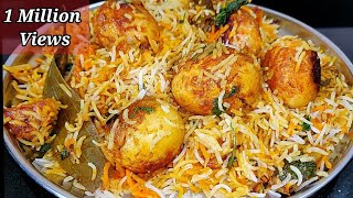 Restaurant Style Egg Biryani  Easy Egg Biryani  Anda Biryani Recipe  Ande Ki Dum Biryani [upl. by Macguiness]