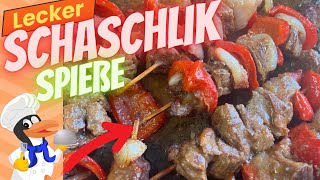 SchaschlikSpieße Rezept [upl. by Nyleahs]