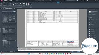 AutoCAD Plant 3D Isometrien Stücklisten auf separatem Blatt [upl. by Meil]