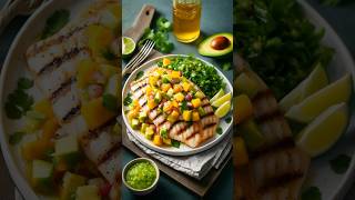 Mediterranean Diet Dinner Recipes  Grilled Tilapia with Mango Salsa Recipe [upl. by Frances]