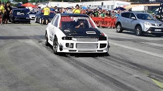 MITSUBISHI LANCER EVO III PROTO 1053 HP RACEAIRPORT VILSHOFEN 2016  HD [upl. by Inoliel]