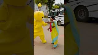 Old Woman And VINOD Teddy Dancing 😂 Chalo Chalo Kamalama Song 😂 Bhadrachalam Telugu Teddy comedy [upl. by Adela]