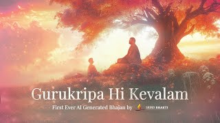 Gurukripa Hi Kevalam  A New Era of Devotion First AIGenerated Bhajan by SRMD Bhakti  Lyrical [upl. by Zeuqirdor]