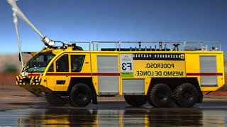 Airport Firefighters  Simulation of Fire Fighting the Aircraft Airport Fire Truck [upl. by Aneev787]