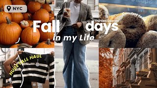 Life in My Thirties  Fall days 🍂 corporate girlie in NYC  HUGE Affordable midsize Fall Haul [upl. by Oahc192]