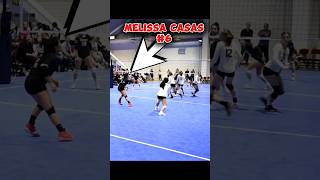 MELISSA CASAS 》LIBERO libero shorts volleyball highlights sports volleyballworld fyp xyzbca [upl. by Trebornhoj]