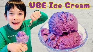 How to make Ube Ice Cream  Easy Recipe ubeicecream ube howto [upl. by Enrique29]