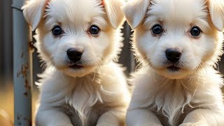 Russian Puppies In Cage [upl. by Rheba]