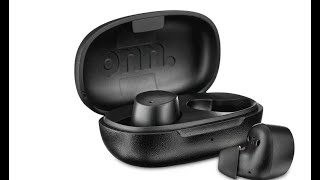 onn InEar Bluetooth Wireless Earphones Pairing and User Manual  AAABLK100024300 [upl. by Rawde]